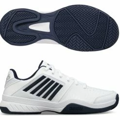 K-Swiss Court Express Men, White/Navy (Generous Width)