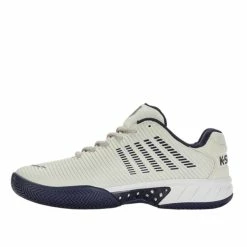 K-Swiss Hypercourt Express 2 Men, Gray/Navy 2E WIDE (Extra Width) -Sporting Goods Store 06806090b 59640.1673992296