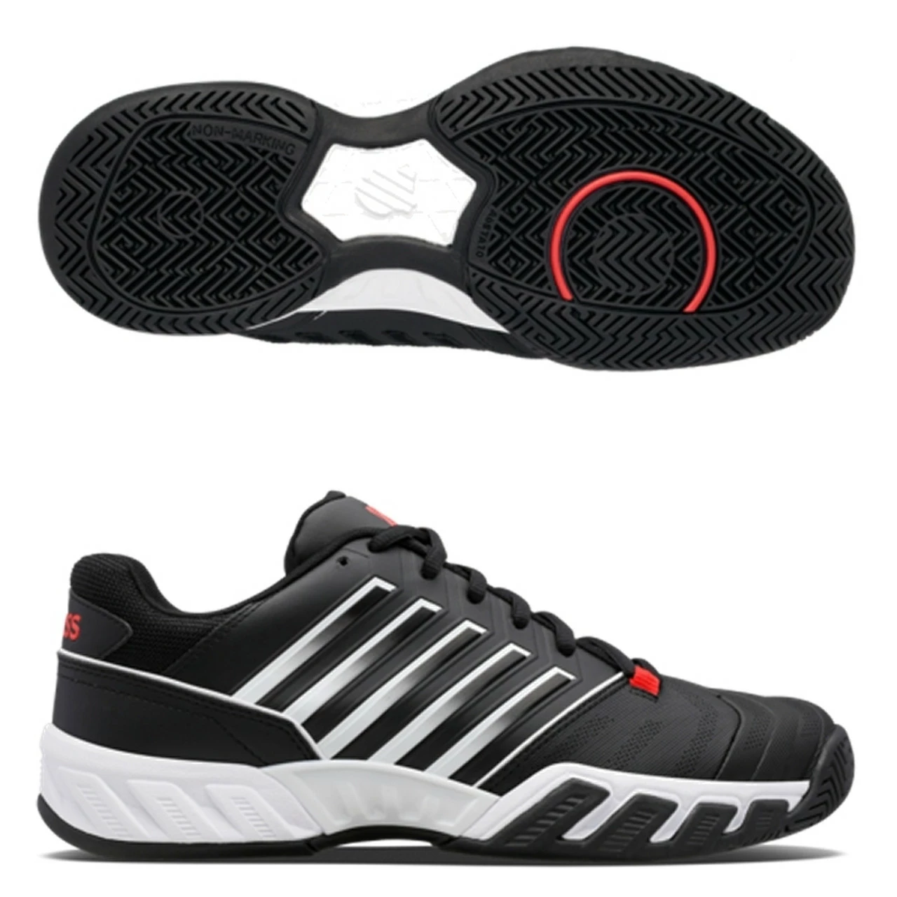 K-Swiss Bigshot Light 4, JR Black/Red 3 K-Swiss Bigshot Light 4, JR Black/Red