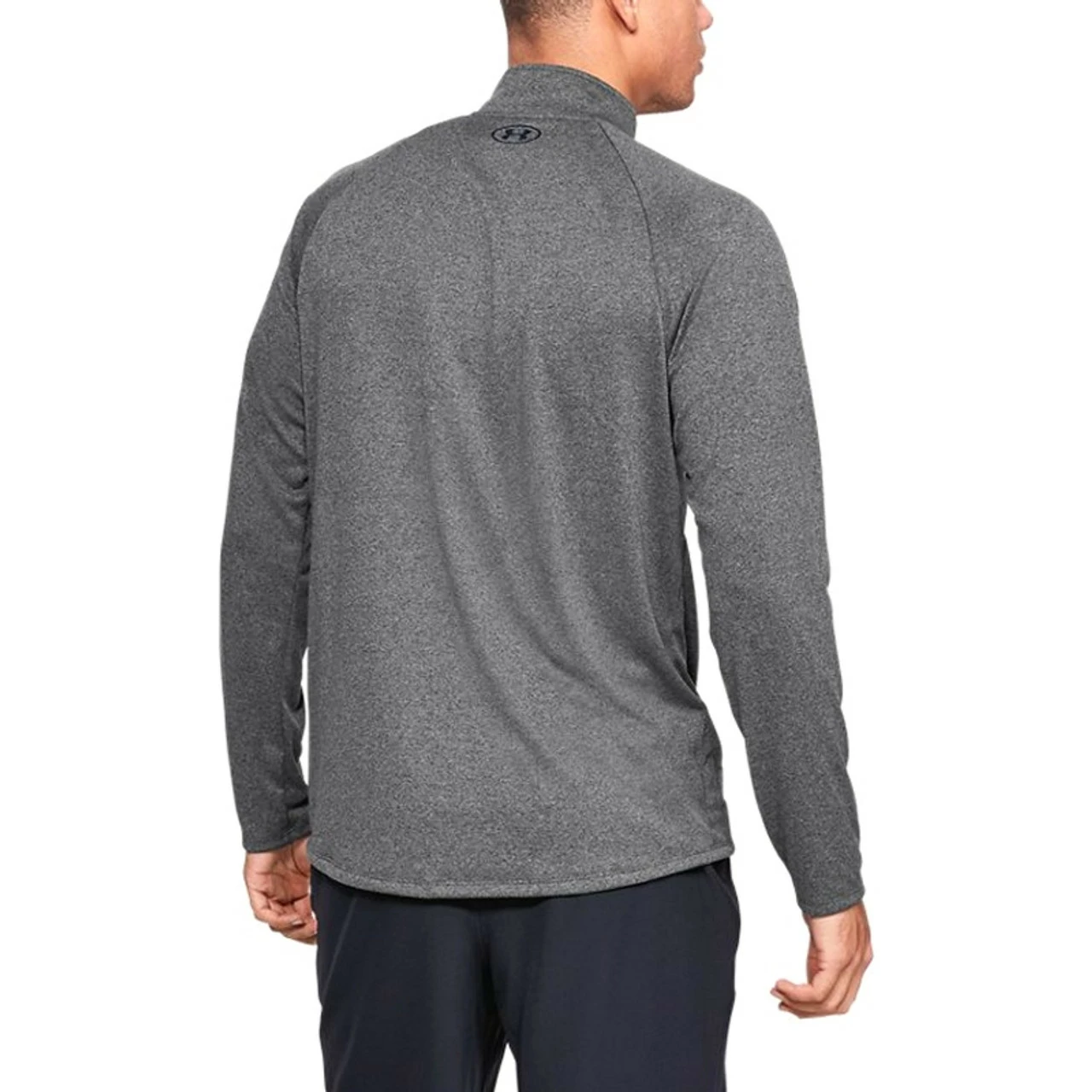 Under Armour Tech 1/2 Zip For Men, Carbon Heather 5 Under Armour Tech 1/2 Zip For Men, Carbon Heather - Image 3