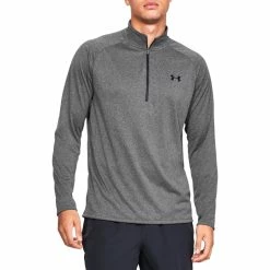 Under Armour Tech 1/2 Zip For Men, Carbon Heather 9 Under Armour Tech 1/2 Zip For Men, Carbon Heather -Sporting Goods Store 1328495 090d 07467.1650348033