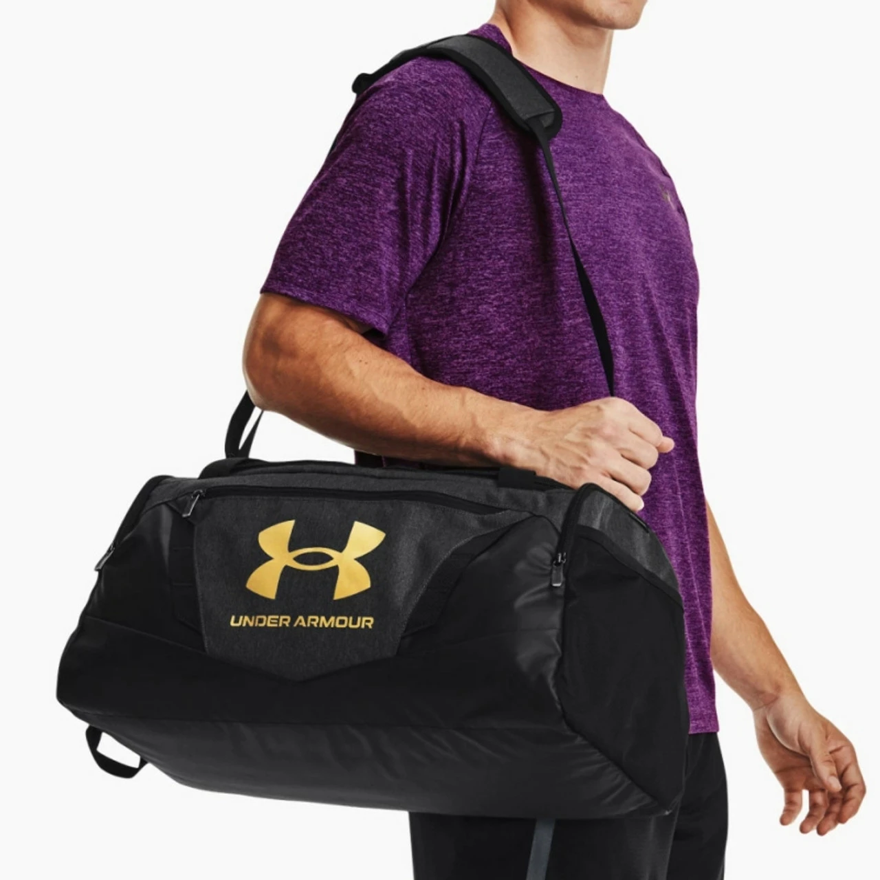 Under Armour Undeniable 5.0 SM Duffel, Graphite/Gold 6 Under Armour Undeniable 5.0 SM Duffel, Graphite/Gold - Image 4