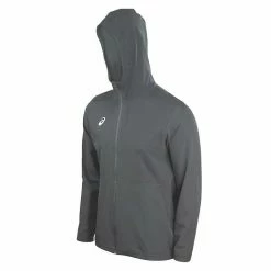 Asics Team Woven Track Top, Steel Gray