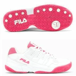 Fila Double Bounce Ladies, Wht/Pink For Pickleball / Tennis / Paddle -Sporting Goods Store 5PM00001MAIN 87513.1650348022