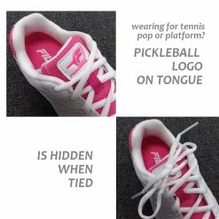 Fila Double Bounce Ladies, Wht/Pink For Pickleball / Tennis / Paddle -Sporting Goods Store 5PMlogo 53620.1650348023