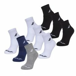 Babolat Mens Quarter Sock, 3 Pack, Color Options