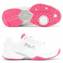 Fila Volley Zone Ladies, White/Pink For Pickleball / Tennis / Paddle 2022 (RUNS WIDE)