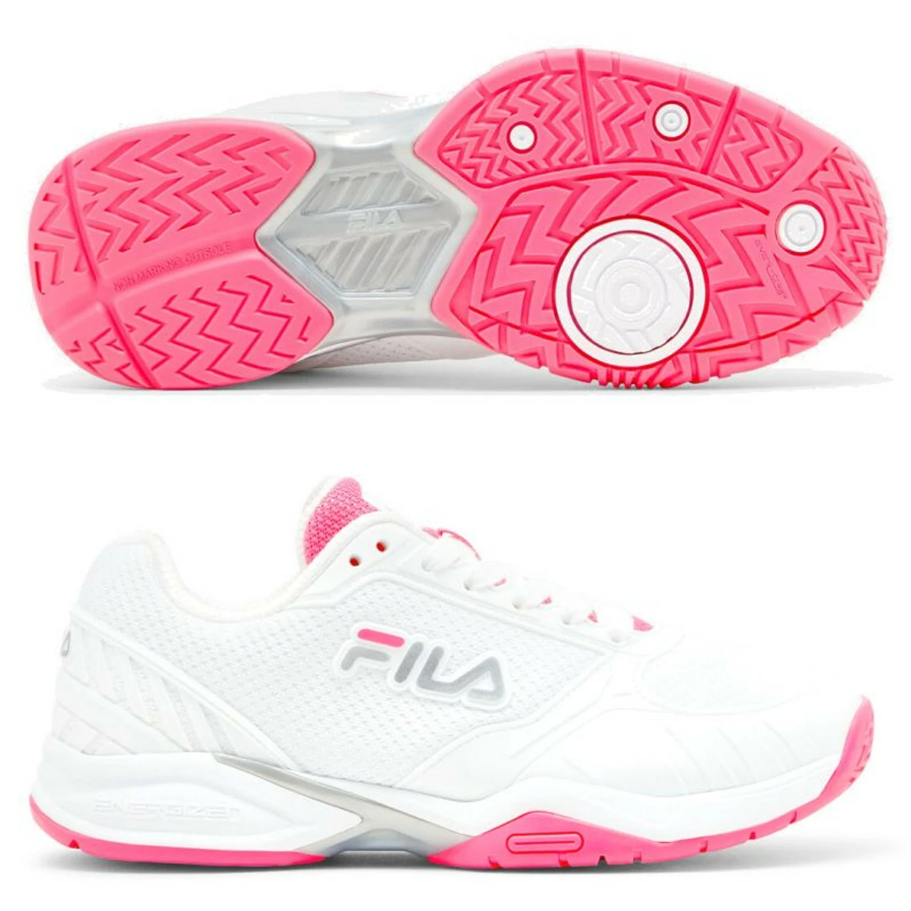 Fila Volley Zone Ladies, White/Pink For Pickleball / Tennis / Paddle 2022 (RUNS WIDE) 3 Fila Volley Zone Ladies, White/Pink For Pickleball / Tennis / Paddle 2022 (RUNS WIDE)