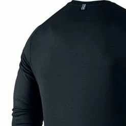 Nike Miler Long Sleeve Crew, UV Protective - Black -Sporting Goods Store 683570010c 28265.1650343639