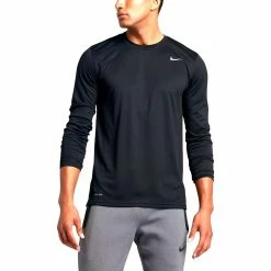 Nike Legend 2.0 Dri-Fit Long Sleeve Men's Crew, Black -Sporting Goods Store 718837c 65817.1664898592