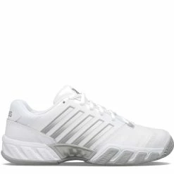 K-Swiss Bigshot Light 4 Women's, White/Gray/Silver -Sporting Goods Store 96989138C 19746.1650349214