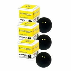 Dunlop Revelation Pro Squash Ball, 3-Pack
