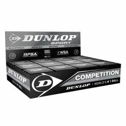 Dunlop Competition Squash Ball, Box Of 12