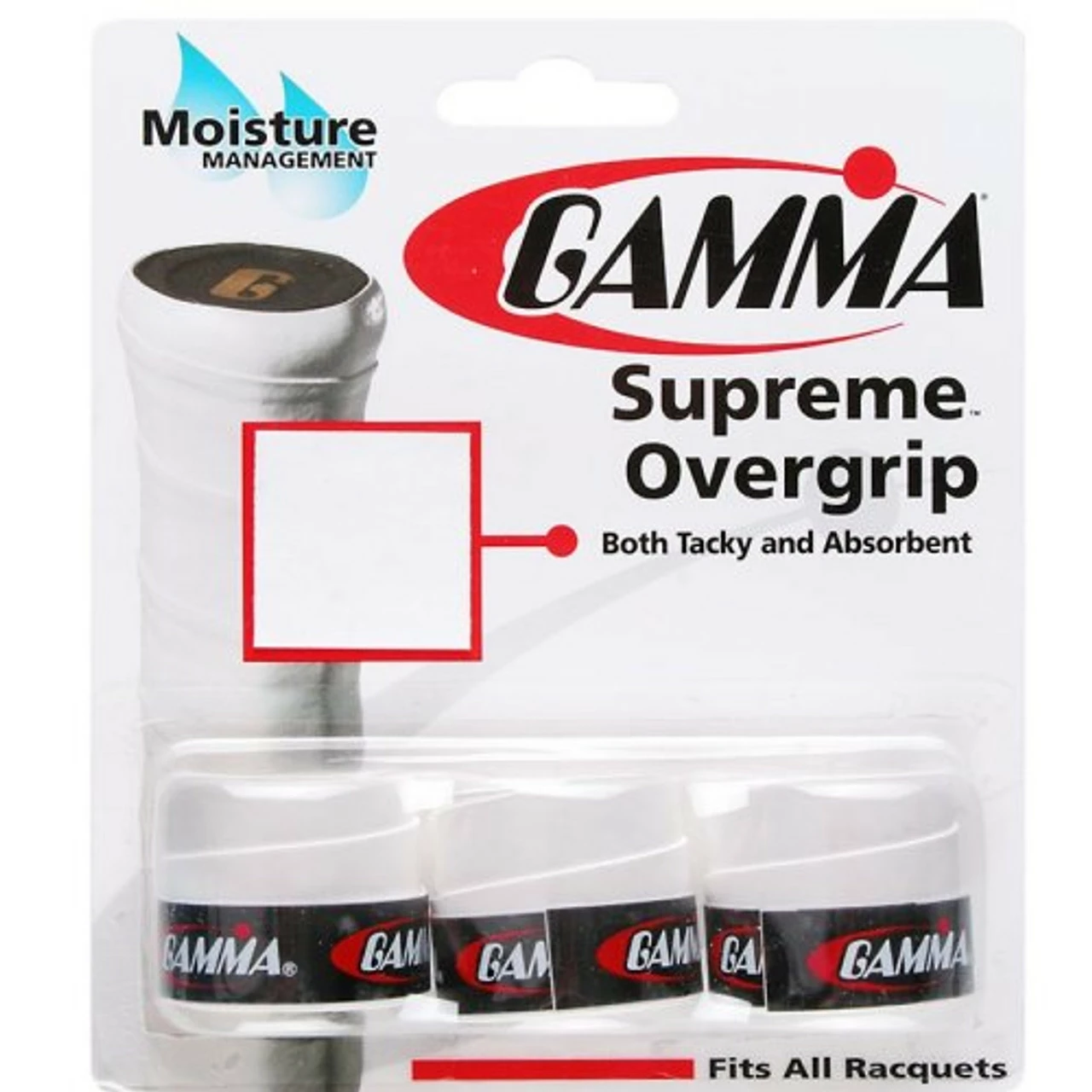 Gamma Supreme Overgrip, 3 Pack 3 Gamma Supreme Overgrip, 3 Pack
