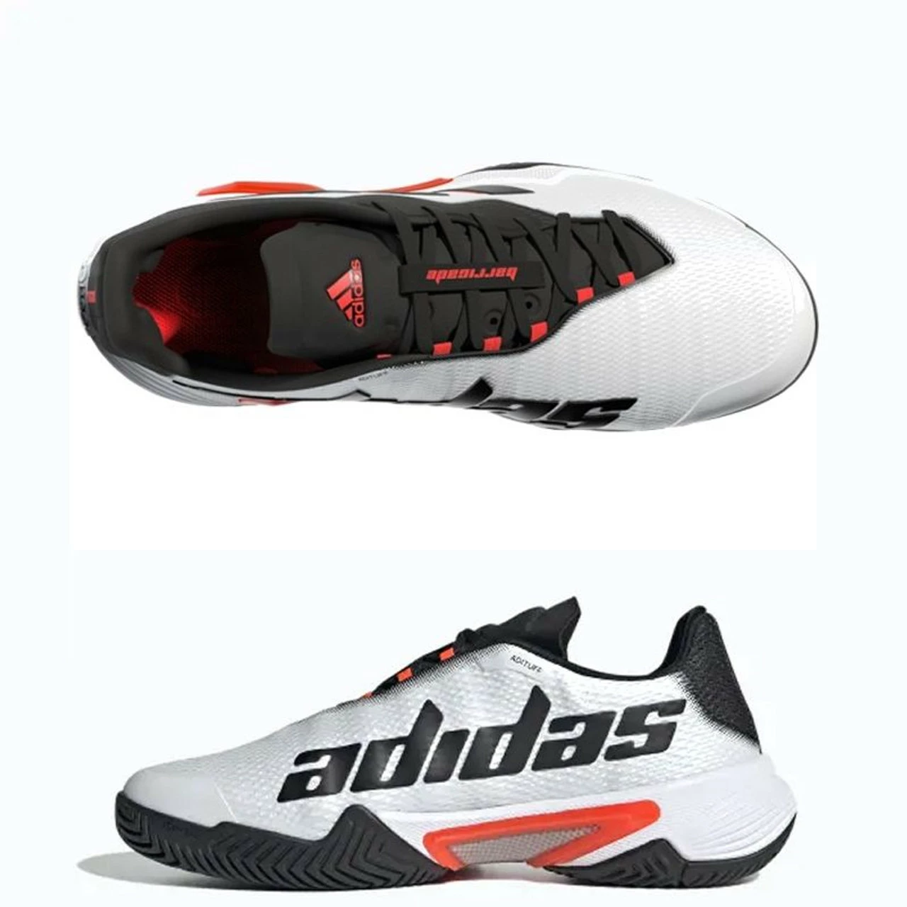 Adidas Barricade M Men, White/Black/Red GW2964 4 Adidas Barricade M Men, White/Black/Red GW2964 - Image 2