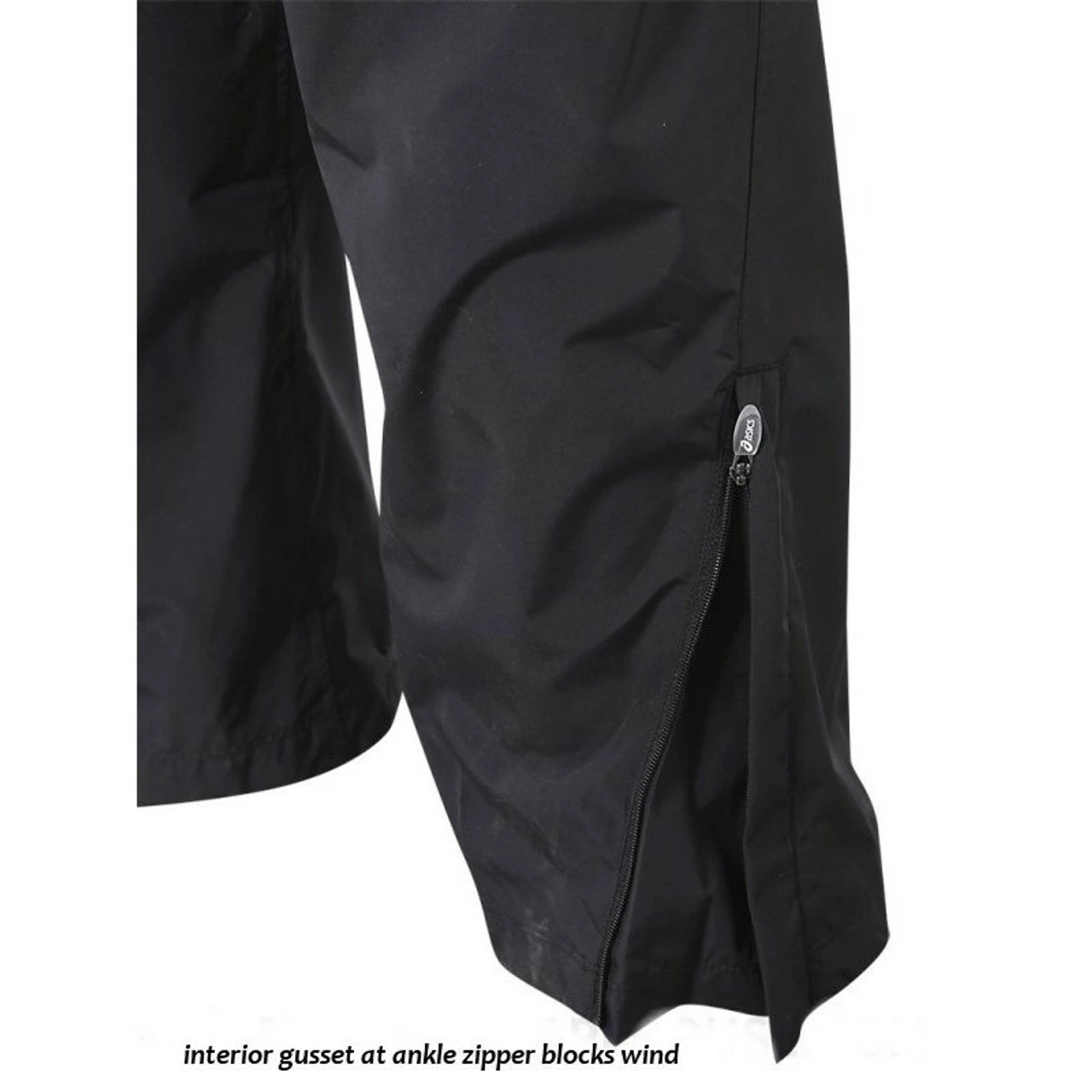 Asics Storm Shelter Pant For Men, Black 4 Asics Storm Shelter Pant For Men, Black - Image 2