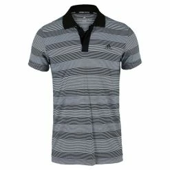 Sporting Goods Store 25 Adidas Classic Polo, Black / White Stripe