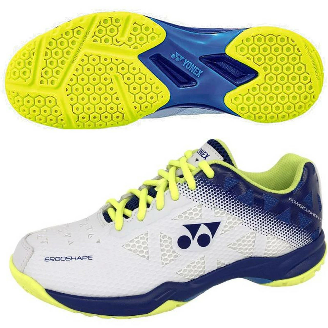 Yonex Power Cushion 50 UNISEX, White/Blu/Yel 3 Yonex Power Cushion 50 UNISEX, White/Blu/Yel