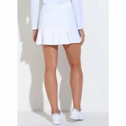 Dona Jo, JoJo Tennis Skirt, White (Long Skirt) -Sporting Goods Store SKI202b 95689.1650349599