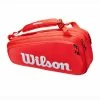 Wilson Super Tour 9 Pack, Red 2021 -Sporting Goods Store WR8010701a 68945.1650348824