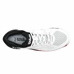 Wilson Rush Pro Ace Men 2E Wide, White/Black/Poppy -Sporting Goods Store WRS328340b 43025.1659791414