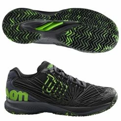 Wilson Kaos 2.0 Jr Court Shoe, Black/Green