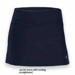 Fila Shirred Side Skort In Black, White Or Navy -Sporting Goods Store tw161pk3c 69519.1650345398